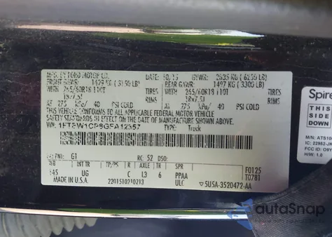 2016 Ford F-150 Xlt из США, поврежденный, VIN 1FTEW1CP8GFA12357